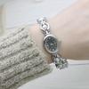 Simulation Pearl Bracelet Quartz Wristwatch Women Bracelet Watch