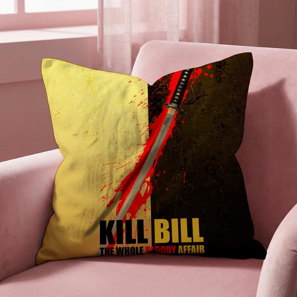 Kill Bill Cushion Cover Multi-Scene Pillow Cover for Home & Car - Reversible, Soft & Durable for Daily Use