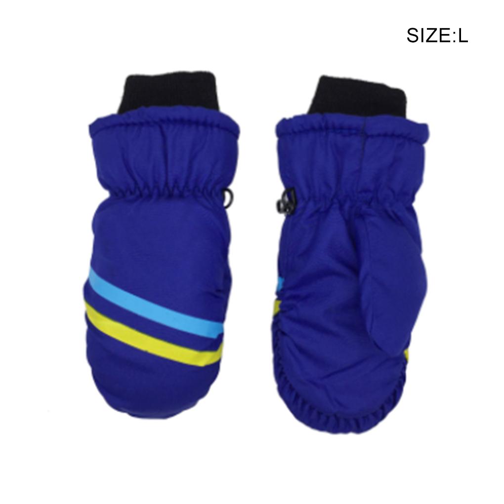 1 Pair Kids Mittens Winter Waterproof Warm with Hook for Children Sports Gear Gifts Accessories Ski Printed Outdoor Activities