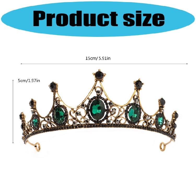 Elegant Rhinestones Crowns Hair Accessory Theater Costume Props Lightweight Metal Bridal Party Headpiece