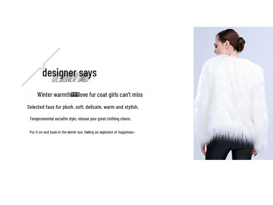 Damefrakk i lammeull med LED-lys for jule- og halloweenfester