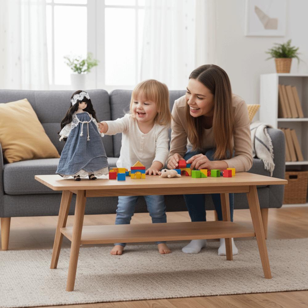 Lange Haare 30cm Bjd Puppe mit Kleidung Attraktive Augen Prinzessinnen-Make-up Kugelgelenkpuppe Geburtstagsgeschenk