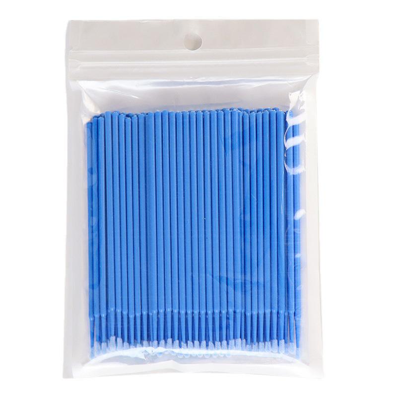 100 Purple Nano Cotton Swabs: Eyebrow, Eyeliner Correction, and Disposable Makeup Brushes
