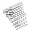 7pcs set 4 Flutes 6 20mm HSS End Mill Router Bit Roughing Chipbreaker Milling Cutter