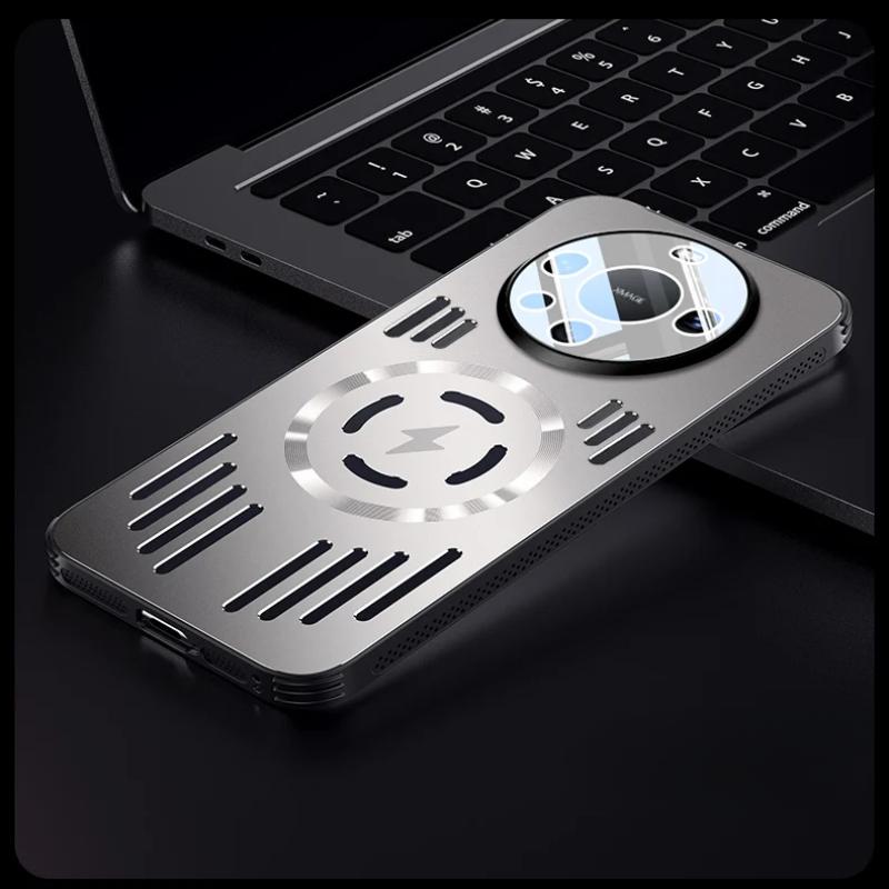 

Рассеивающий металлический магнитный чехол для OPPO Find X8 Ultra X8s X8 Pro Magsafe Алюминиевый сплав Ударопрочный Жесткий Чехол for Find X8 Pro серый