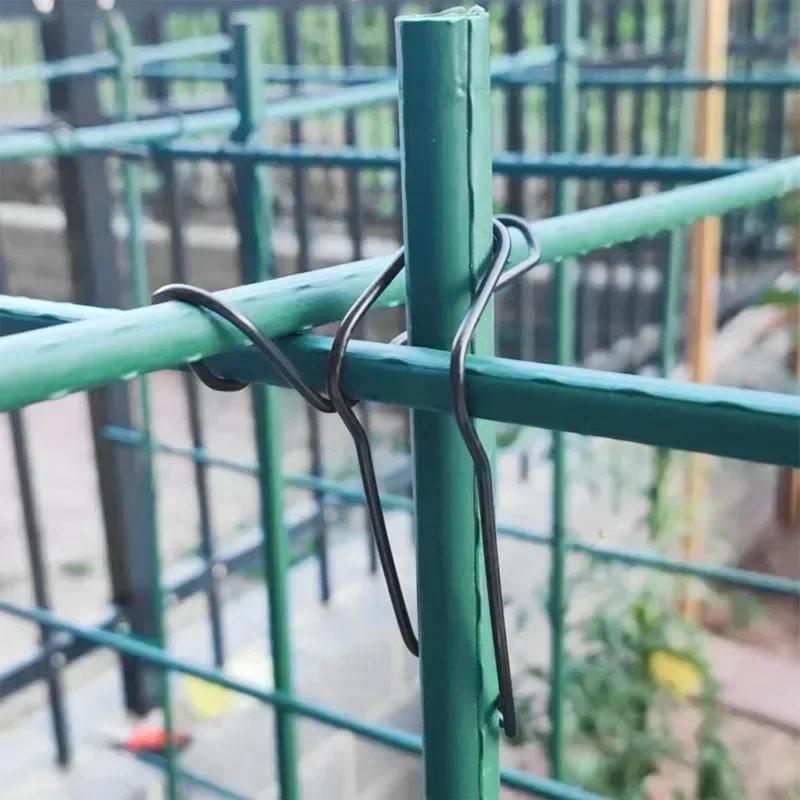 30/10 ks Zahradní mřížové klipy Spona z ocelového drátu Podpěra rostlin Upevňovací svorka Rostlinné klece Konektory polic pro popínavé rostliny Příslušenství