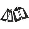 4pcs Car Carbon Fiber Inner Door Handle Bowl Trim Cover Stickers for RAV4 2015?2019 (Soft)