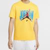 Jordan Air Silhouette Short Sleeve T-Shirt Men Tops Yellow CJ6307-728
