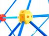 Blocks Construction Tubes Straws Tent Base Building Set 128 Pieces