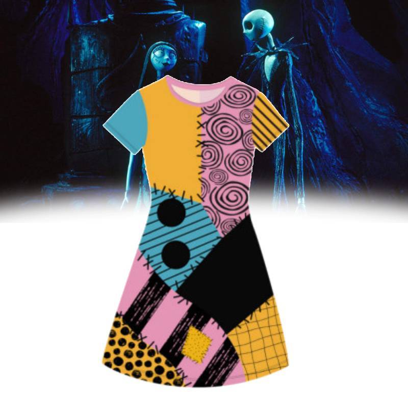 The Nightmare Before Christmas Sally Cosplay Jumpsuit With 3d Digital Print For Adults And Kids