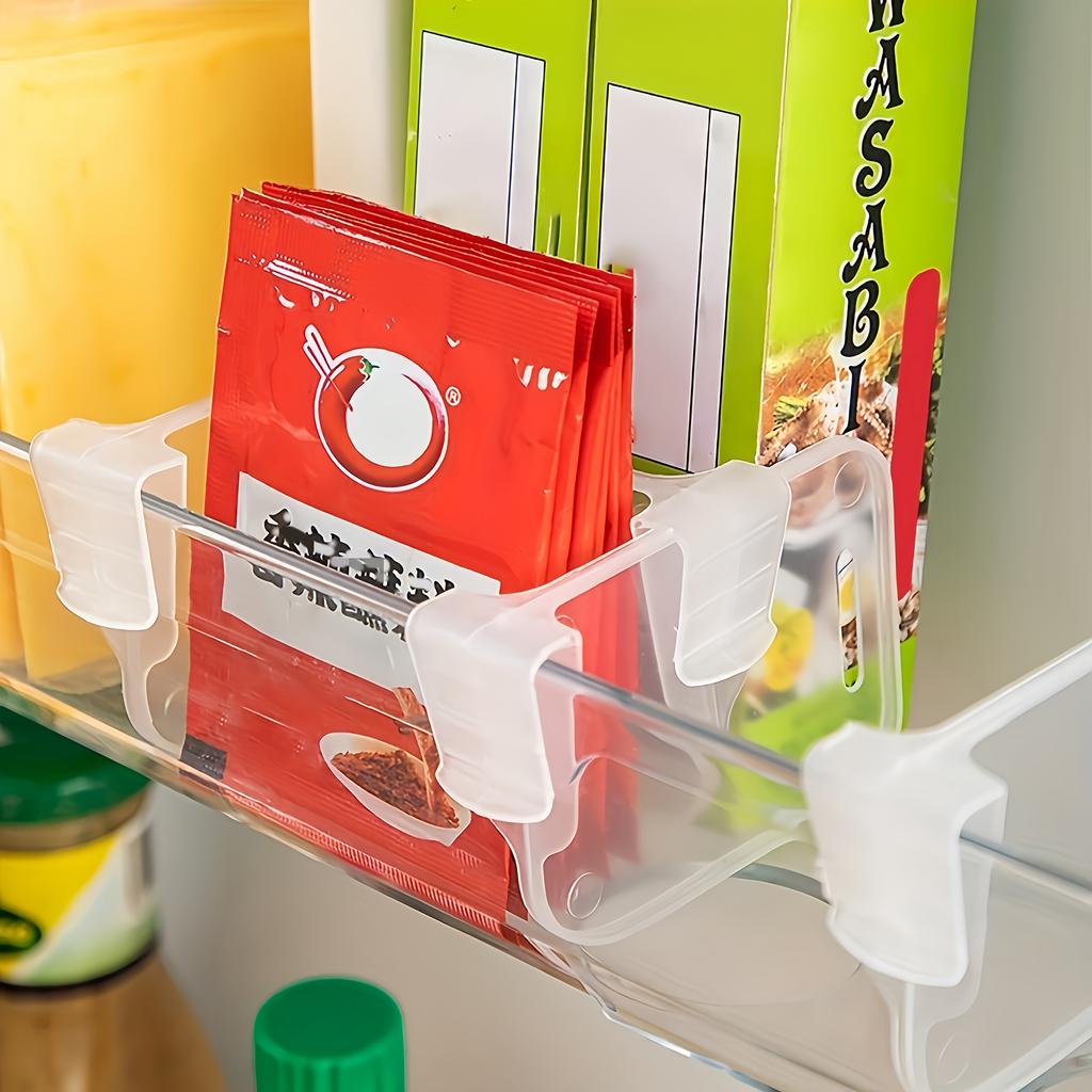 10/20pcs Refrigerator Side Door Sorting Partition Card Buckle Kitchen Bedroom Storage Storage Sorting Box Space Division Garrafa