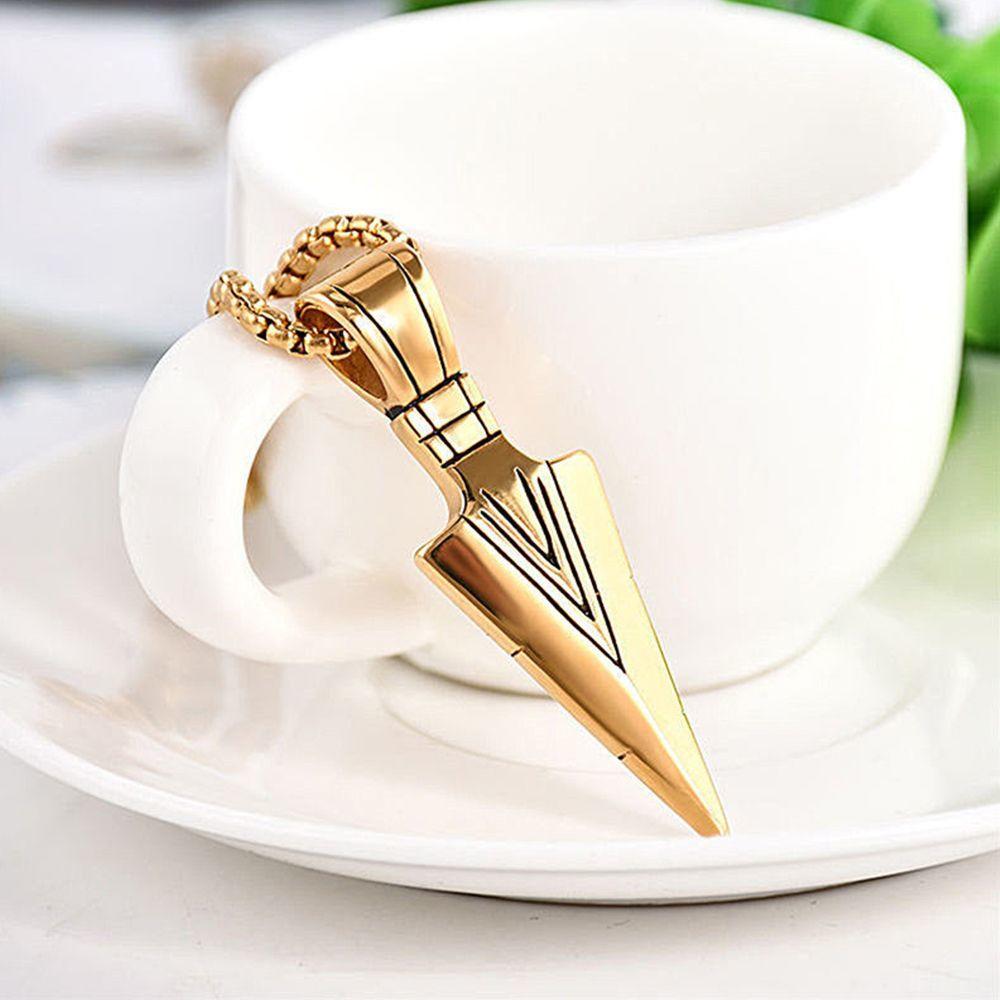 Stainless Steel Chic Gift Brothers Pendant Long Chain Necklace Jewelry Arrow Stainless Steel Chic Gift Brothers Pendant Long Chain Necklace Jewelry Arrow