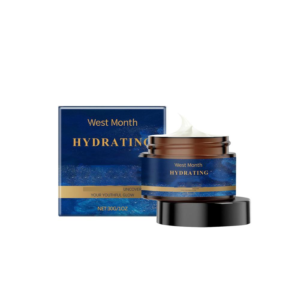 West Month Moisturizing Repair Cream moisturizes, softens, reduces dry lines, brightens Skin tone, Daily Facial Care Cream 30g