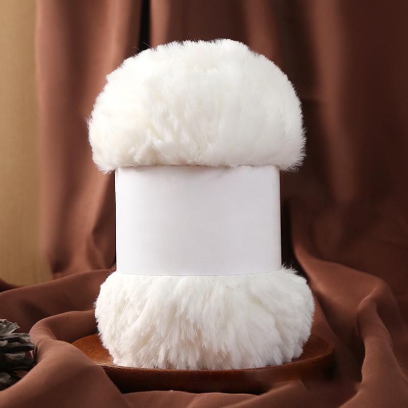 Wool Circle Solid Color Yarn Hand Woven Diy Scarf Hat Sweater Medium Thick Merino Wool Thread Soft And Comfortable Fluffy