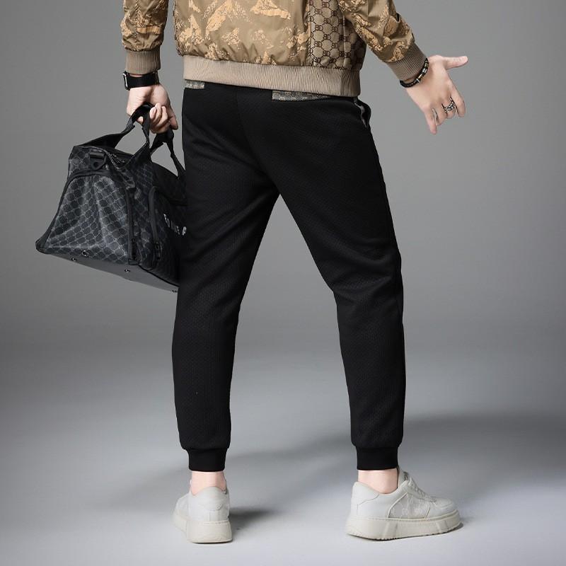 Mens Slim Fit Jogger Pants Casual Streetwear Trousers High Stretch