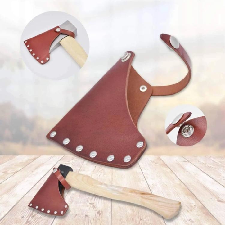 Portable Axes Head Sheath Protectors PU Leather Axes Head Cover Outdoor Hatchets Sheaths Axes Holsters Easy to Use