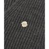 Covernat Womens Series Logo Attached Tie Button Knit Vest Women vest Gray CO2403KT79MG