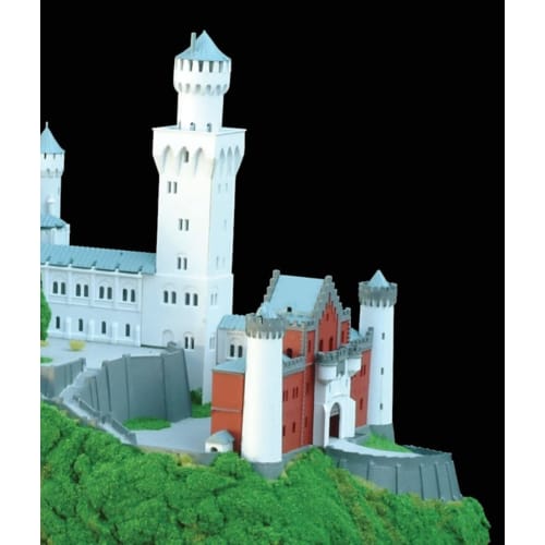 Doyusha 1/220 Western Castle Neuschwanstein Castle Color Plastic Model NSC Molded Color
