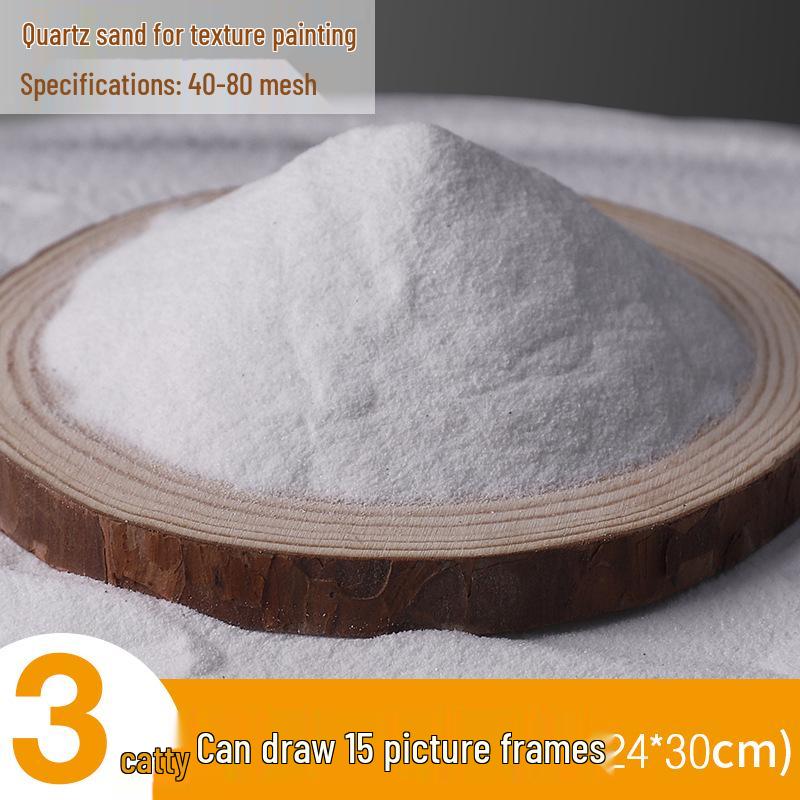 Quarzsand Acryl Strukturfarbe - Fein 80er Körnung für Handwerkskunst