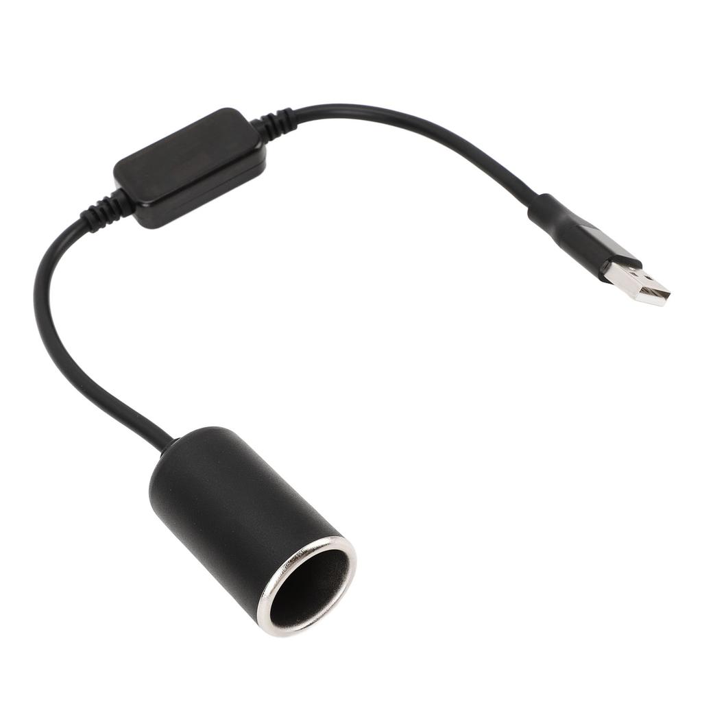 USB Male To 12V 8W Cigarette Lighter Socket Adapter Female Converter Power Cable for Driving Recorder Dash Cam GPS Car