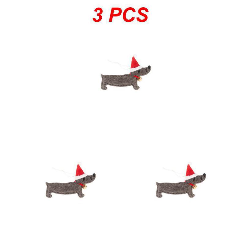 Přívěsek na Vánoční Stromeček, Roztomilý Přívěsek Jezevčíka, Nádherné detaily, Snadno se zavěsí, Není snadné Spadnout, Ozdobte Vánoce