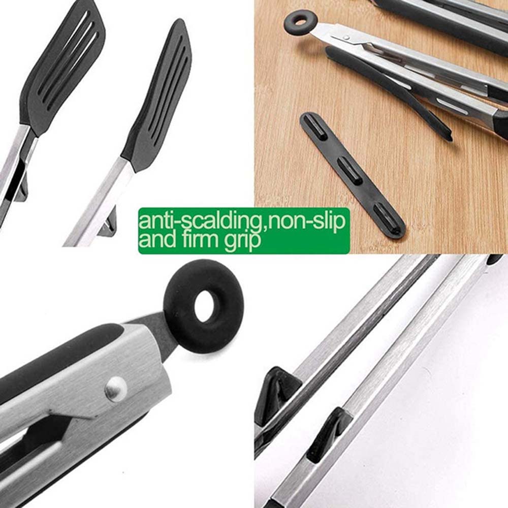 Restaurant Kitchen Accessories Noodle Buffet Bread Clip Food Folder Kitchen Tongs BBQ Grill Tongs