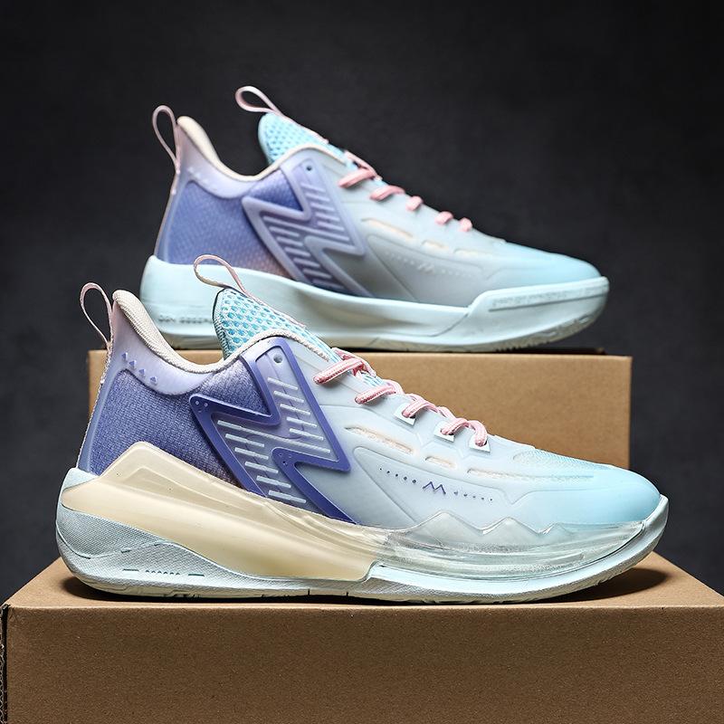 

Большого размера светящиеся баскетбольные кроссовки мужские высокие боевые ботинки сетчатые студенческие кроссовки для реального боя кроссовки для цементного пола пара 2025 45