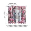 2 Pcs   Filtering Curtains (excluding Rods   Non-movable   Without Batteries) Adorable Kitten for Use In Bedrooms and Living Rooms