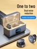 Compact Mini Bluetooth Lapel Microphone with Magnetic Charging Case for Live Streaming and Video Recording