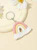 Handmade Cotton Rainbow Tassel Keychain Charm