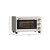 Elektroofen - MUVOE - Mini-Backofen 21L - 3 Backmodi - 1400W - Temperatur 100-230°C
