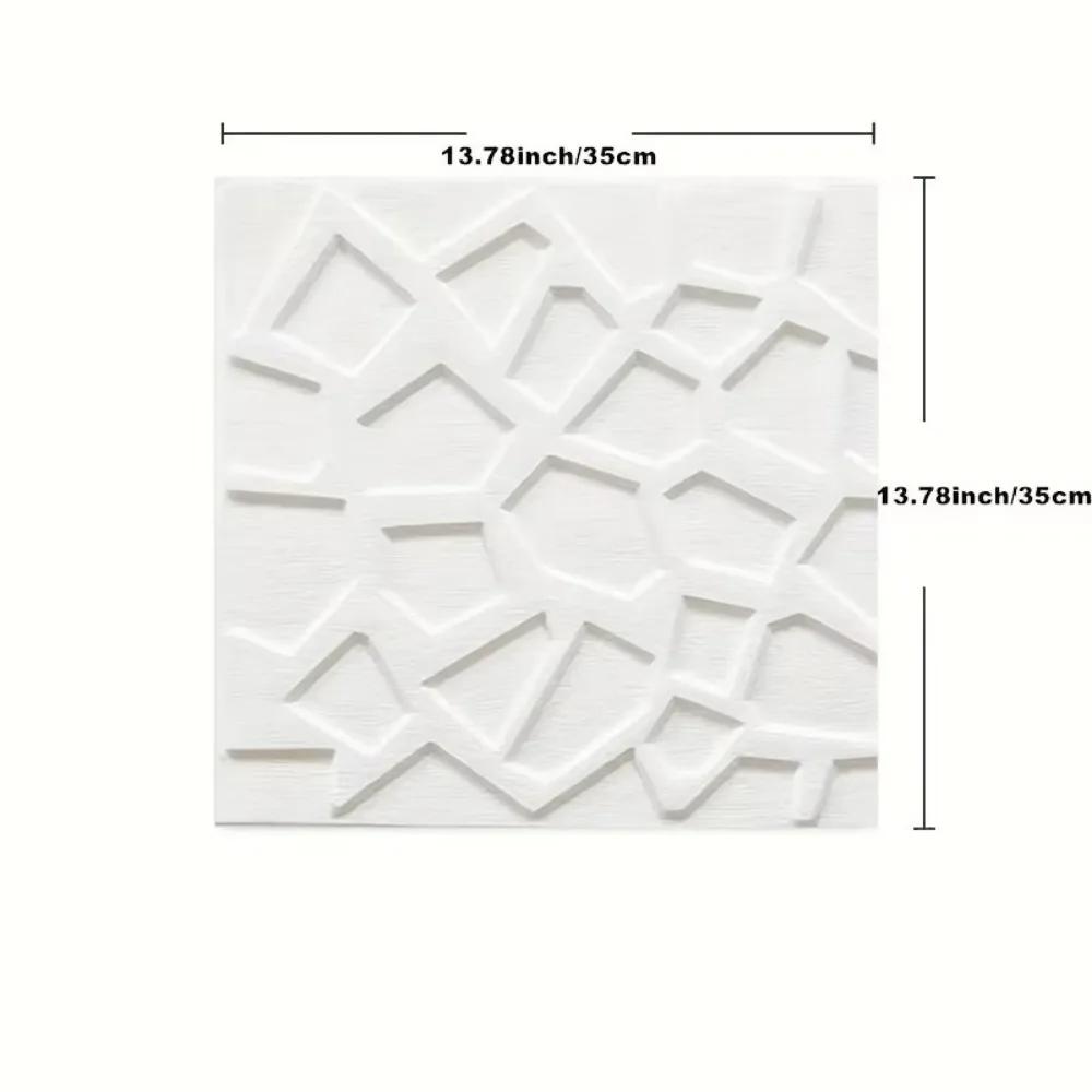35*35cm 3D Foam Ceiling Waterproof Self-adhesive Wall Stickers Anti-collision Peel and Stick Background Wallpaper Bed Room Decor