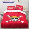 ONE PIECE Logo Comfortable Duvet Cover Soft, Kids Bedding Gift Set, Various Sizes Available -HE65