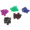 50PCS Dice Set 0.6 Inch Plastic Translucent 6 Sided Round Corners Dice Cubes for Table Games Board Games