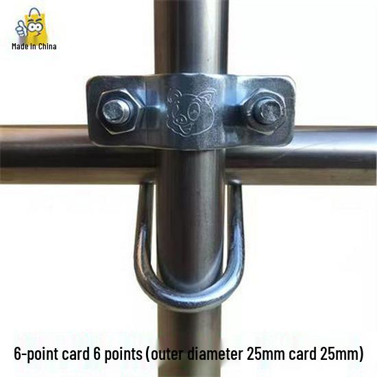 Double U-Bolt Galvanized Cross Pipe Clamp with Free Shipping