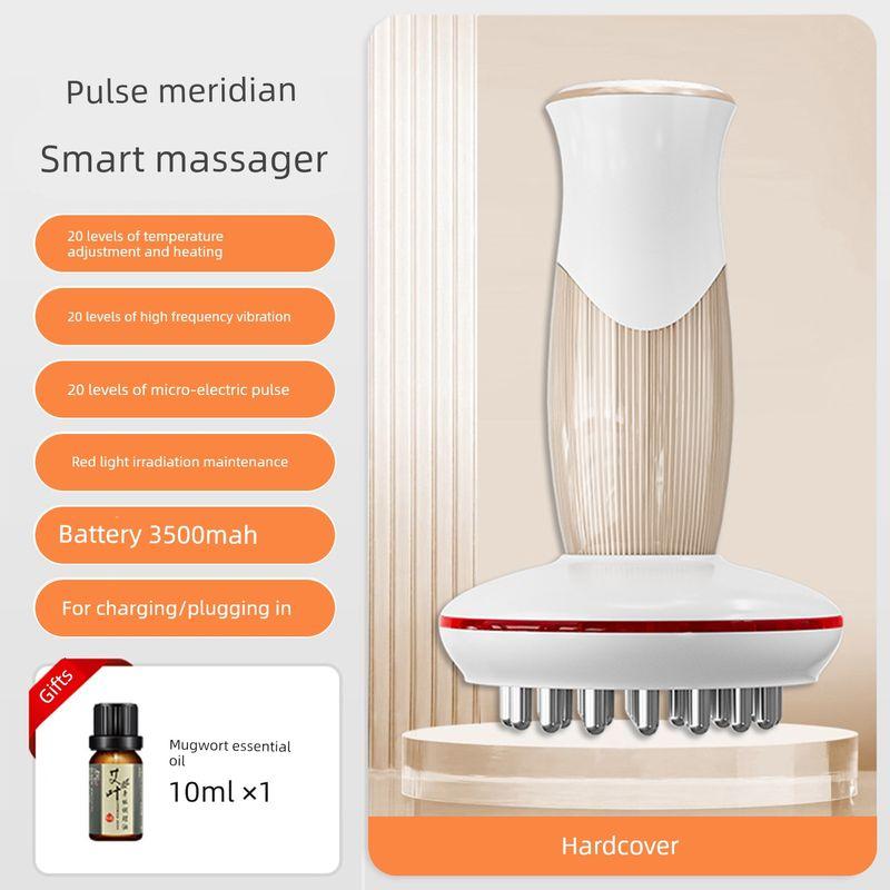 

Freo Electric Meridian Brush for Whole Body Use, Suitable for Scraping and Slimming, Brass Electric Heating Belly Acupoint Meridian Comb Massager [Hardcover Model] 20 Levels