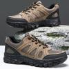 Men's Single Shoes Outdoor Hiking Shoes Breathable Thick-soled Wear-resistant Men's Single Shoes Tooling Shoes Sports and Leisure