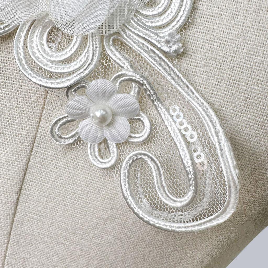 Mesh Embroidery Lace Three-Dimensional Flower Beads Wedding Dress Dress Hat Shoes Diy Accessories