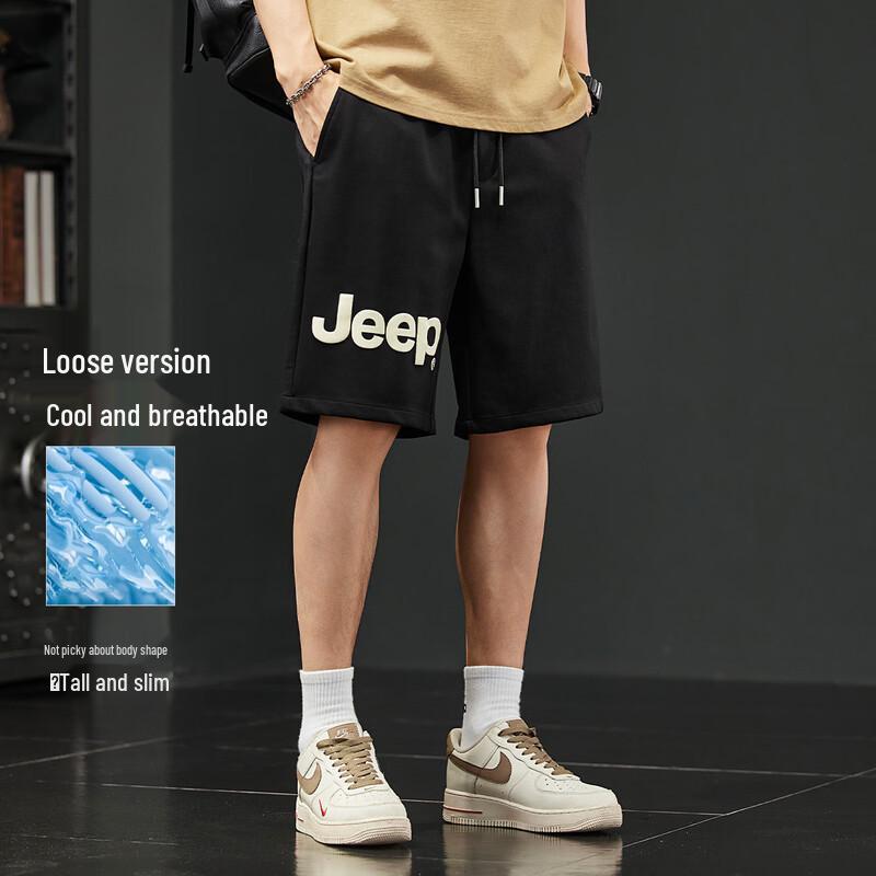 JEEP Men s Loose Fit Casual Sport Shorts M