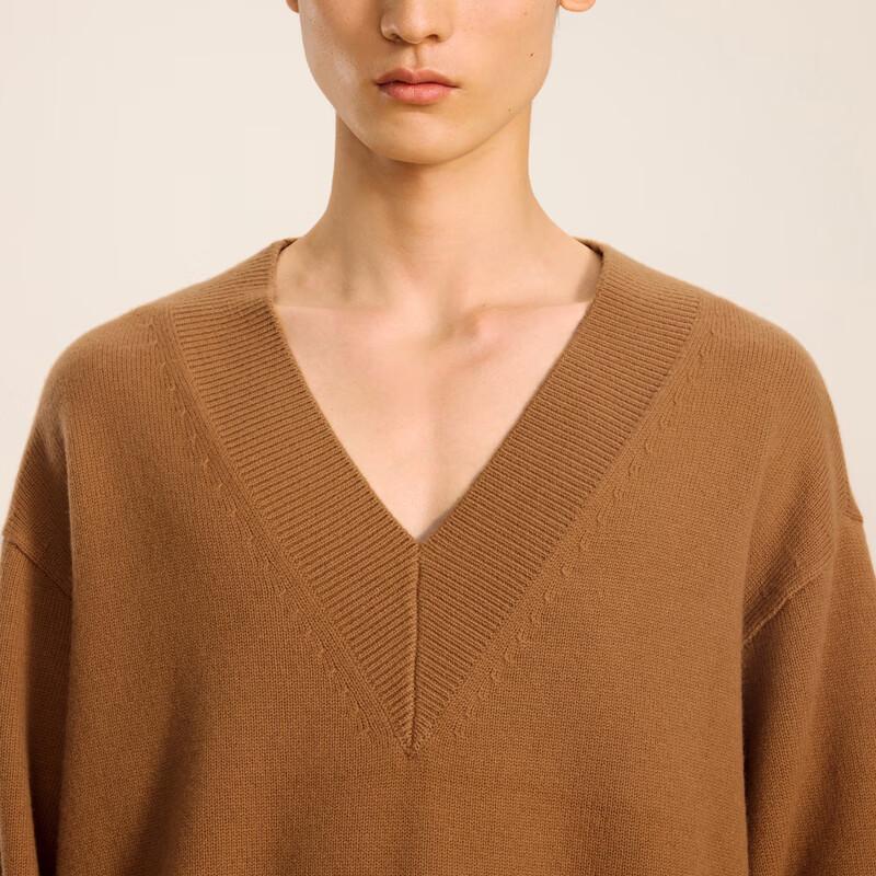 CROQUIS Men's 2024 Autumn Loose Fit V-Neck Sweater