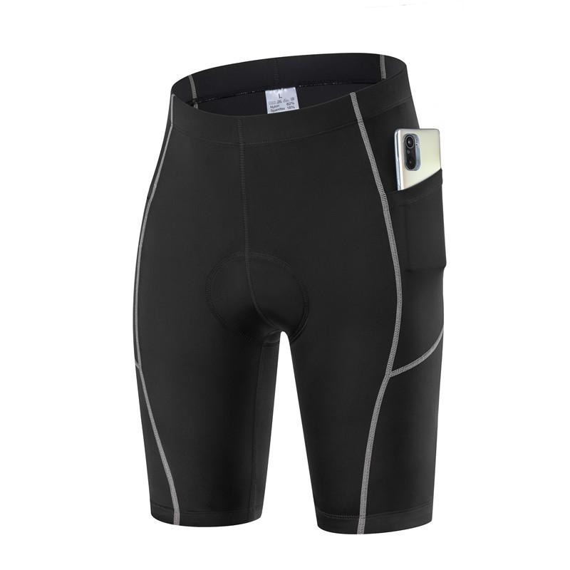 Mens Cycling Shorts With Padded Gel Seat Mountain Bike Road Riding Breathable Cotton Blend Use