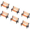 0.79*0.55*0.35inch/2*1.4*0.9cm Model Park Bench 10Pcs 1:87 Brand New