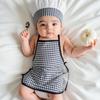 Photo Shoot Clothes Newborns Boy Photography Props Baby Costume Clothing Infant Supply Chefs Apron and Hat Set Outfit