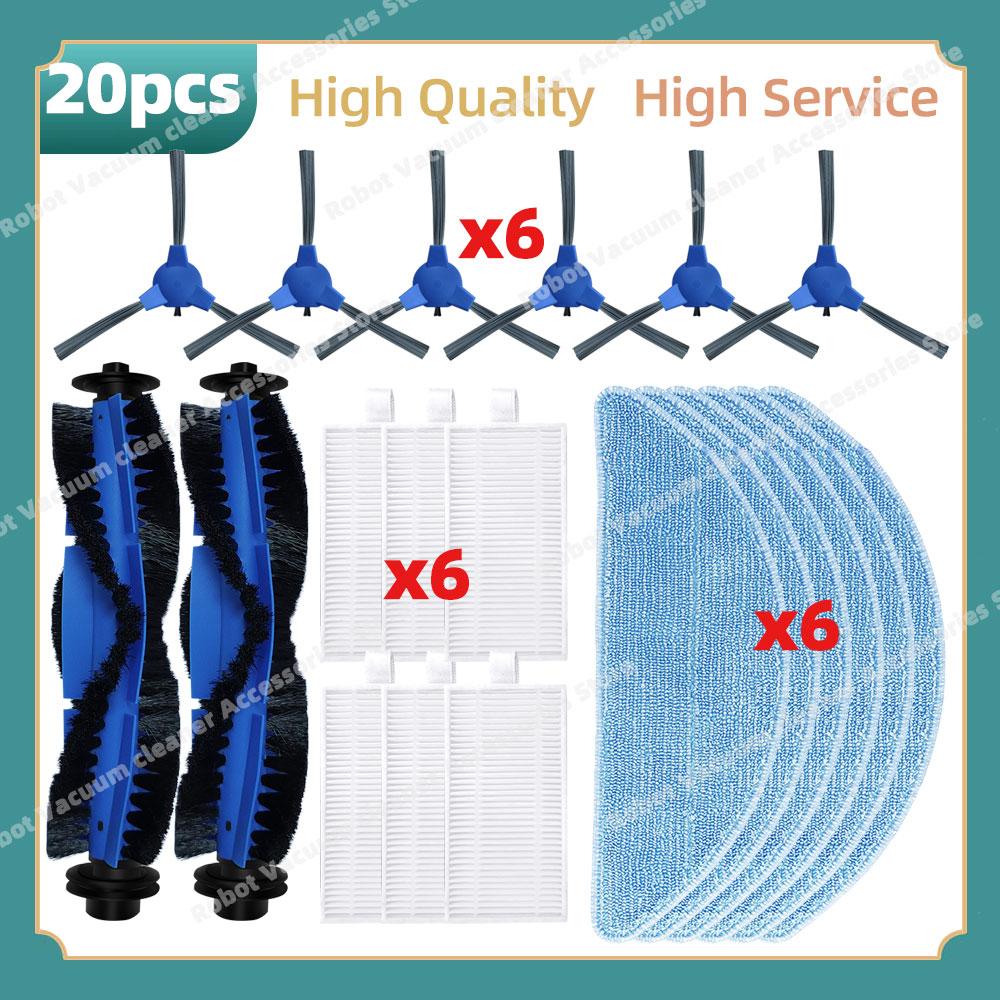 Compatible For ( Conga 2290 Ultra 05661 ) Parts Main Side Brush Hepa Filter Mop Cloth Dust Bag Replacement  Accessories