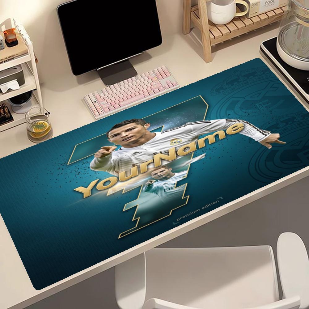 Cristiano Ronaldo Customize Your Name Mouse Pad Keyboard Pad Office Mouse Mats Nonslip Rubber Base Computer Decor Item Office Use