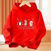 Christmas Cartoon Children's Hoodie for Autumn and Winter Warm Comfortable and Soft Children's Clothing