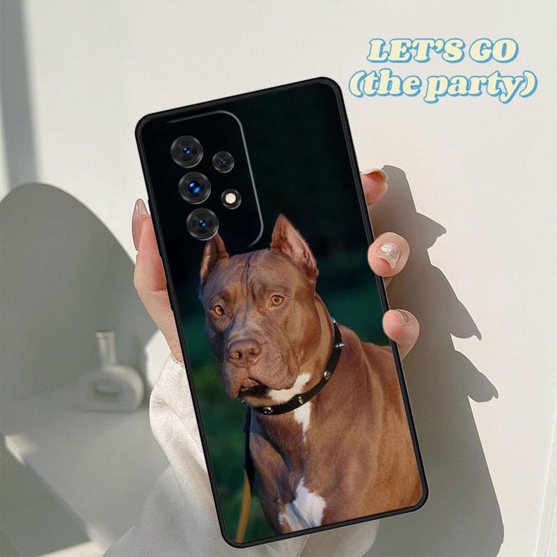 Pitbull Dog Phone Case For Samsung Galaxy A42 A31 A40 A51 A71 A32 A80 A91 A52 A72 A73 A20e A21S A50 A70 A11 A12 Cover
