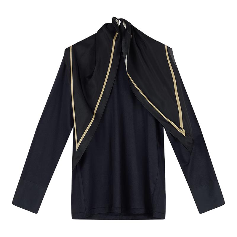 JNBY 2026 Spring Round Neck Loose H-Type Shirt S