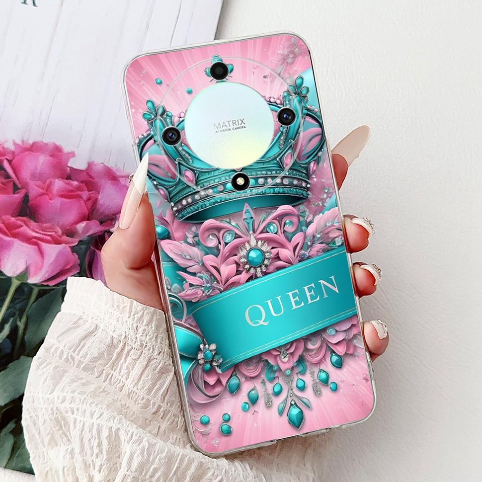 For Honor X9b 5G Case Flowers Butterfly Painted Cover Soft Silicone Casing For Honor X9 X9 b HonorX9b 5G Phone Case