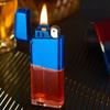 Retro Classic Transparent Gas Warehouse Lighter Grinding Wheel Open Flame Trendy Men's Gift Cigarette Accessories